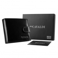 Pénztárca Cavaldi 0035L-P-BS RFID - fekete