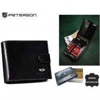 Pénztárca Peterson PTN 304Z-P - fekete